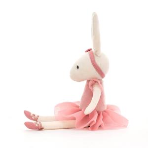 Jellycat - PB6RO - Pirouette Bunny Rose - l = 9 cm x H =27 cm (455818)