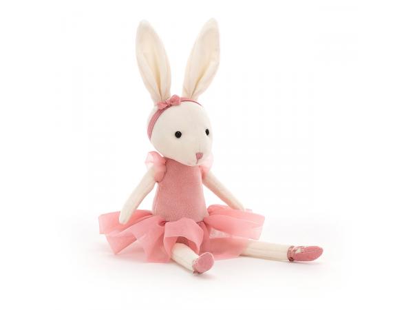 Pirouette bunny rose - l = 9 cm x h =27 cm