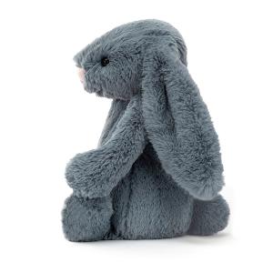Peluche Bashful Dusky Blue Bunny Medium - l : 12 cm x H: 31 cm - Jellycat - BAS3DUSKB