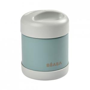 Beaba - 912907 - Portion inox isotherme 300 ml (gris clair/vert eucalyptus) (456288)