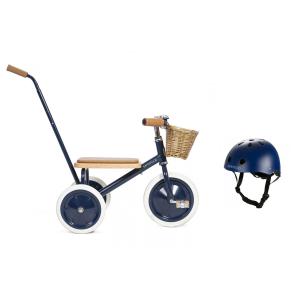 Banwood - BU1 - Tricycle pour tout-petit avec casque bleu marine (456424)