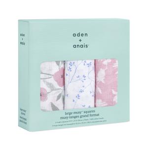 Aden and Anais - AMSC30007 - Pack de 3 musy-langes en mousseline de coton ma fleur (457060)