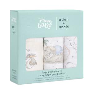 Pack de 3 musy-langes en mousseline de coton Disney baby - My Darling Dumbo - Aden and Anais - AMSC30010DI