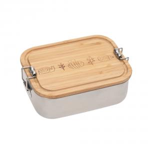 Lassig - 1210059964 - Boîte à goûter, Lunch box inox bambou Garden Explorer (458236)