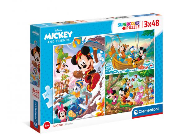 Puzzle 3x48 pièces - mickey
