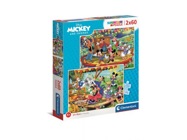 Puzzle 2x60 pièces - mickey