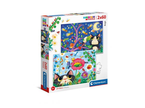 Puzzle 2x60 pièces - bugs