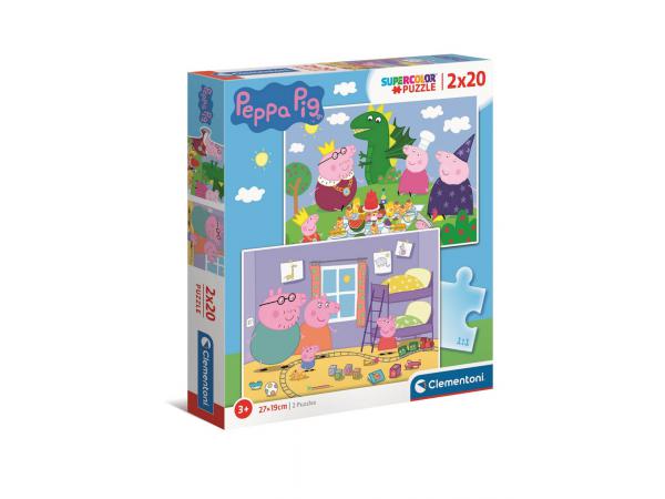 Puzzle 2x20 pièces - peppa pig