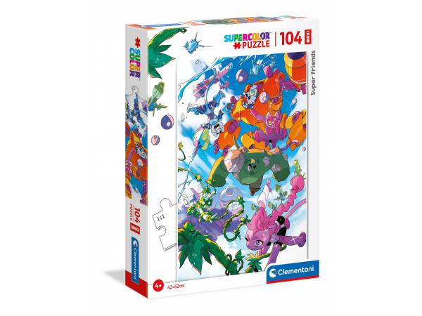Puzzle 104 pièces maxi - super friends !