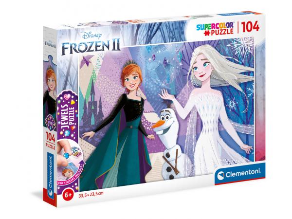 Puzzle jewel 104 pièces - la reine des neiges 2