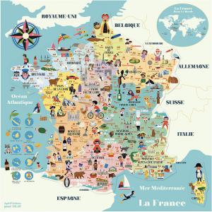 Carte de France magnétique Ingela P.A - Vilac - 7611