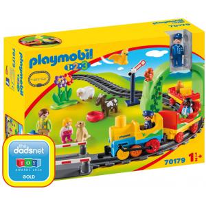 Train avec passagers et circuit - Playmobil - 70179