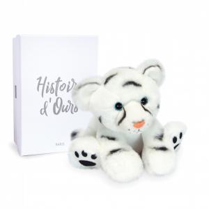 Histoire d'ours - HO3053 - Bébé Tigre Blanc - 18 cm  en boîte carton (463224)