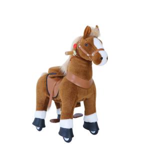 Ponycycle Cheval marron avec sabot blanc, frein et son à monter Age 3-5 ans - Ponycycle - Ux324