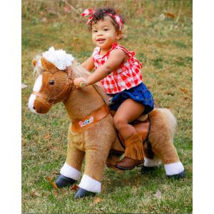 Ponycycle Cheval marron avec sabot blanc, frein et son à monter Age 3-5 ans - Ponycycle - Ux324