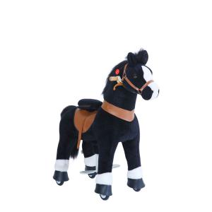 Ponycycle Cheval noir avec sabot blanc, frein et son à monter Age 3-5 ans - Ponycycle - Ux326