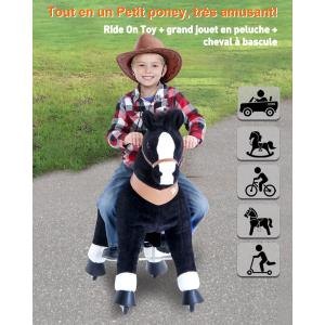 Ponycycle - Ux326 - Ponycycle Cheval à monter petit modèle sonore avec frein 69x33x79 cm - Age 3-5 ans (464858)