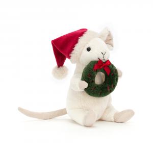 Jellycat - MER3W - Peluche souris de Noël couronne de l Avent (465738)
