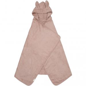 Hooded Junior Towel - Bunny - Old Rose - Fabelab - 2006238082