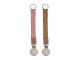 Pacifier Strap - Ochre - Old Rose - 2 pack