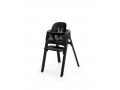 Chaise STEPS hêtre noir avec baby set et tablette - Stokke - BU414