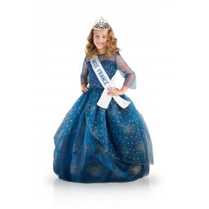 Miss France Deluxe Bleu Nuit  5-7 ans sous housse organza avec cintre satin - Upyaa - 430480