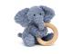 Fuddlewuddle Elephant Wooden Ring Toy