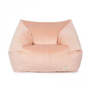 Fauteuil-pouf Chelsea Bloom pink - Nobodinoz - CHELSEA-001