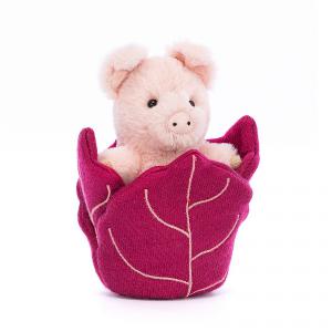 Peluche Poppin Pig - L: 7 cm x l : 7 cm x H: 12 cm - Jellycat - POP3P