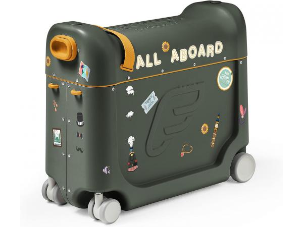 Valise à roulettes bedbox® 2.0 golden olive de jetkids™ by stokke (avec matelas de voyage)