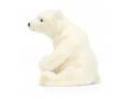 Elwin Polar Bear Small - Dimensions : L : 12 cm x  l : 12 cm x  h : 21 cm - Jellycat - EL6PB
