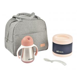 Set repas On-the-go Old Pink - Beaba - 913530