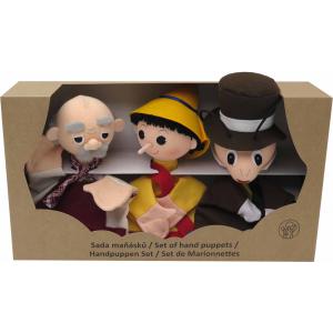 Set 3 Marionnettes Pinocchio - Sans Pieds - Fabriqué en Europe - Bass et Bass - B08604