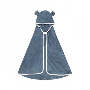 Hooded Baby Towel - Bear - Blue Sprice - Fabelab - 2006238515