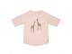 LSF T-shirt anti-UV manches courtes Girafe rose poudré, 13-18 mois, taille : 86