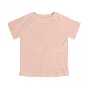 T-shirt manches courtes rose poudré Eponge 3-6 mois - Lassig - 1531038772-68