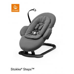 Transat Stokke® Steps™ Herringbone Grey / Black Chassis - Stokke - 350115